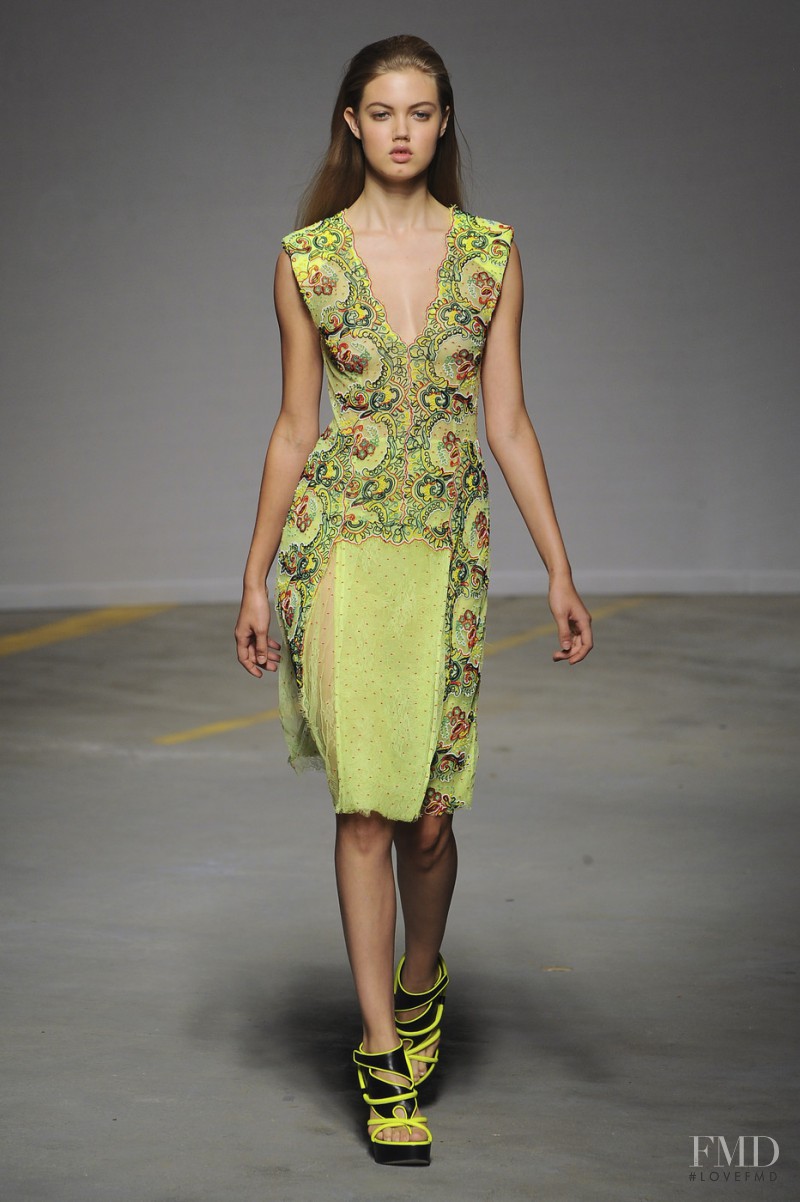 Lindsey Wixson featured in  the Christopher Kane fashion show for Spring/Summer 2011
