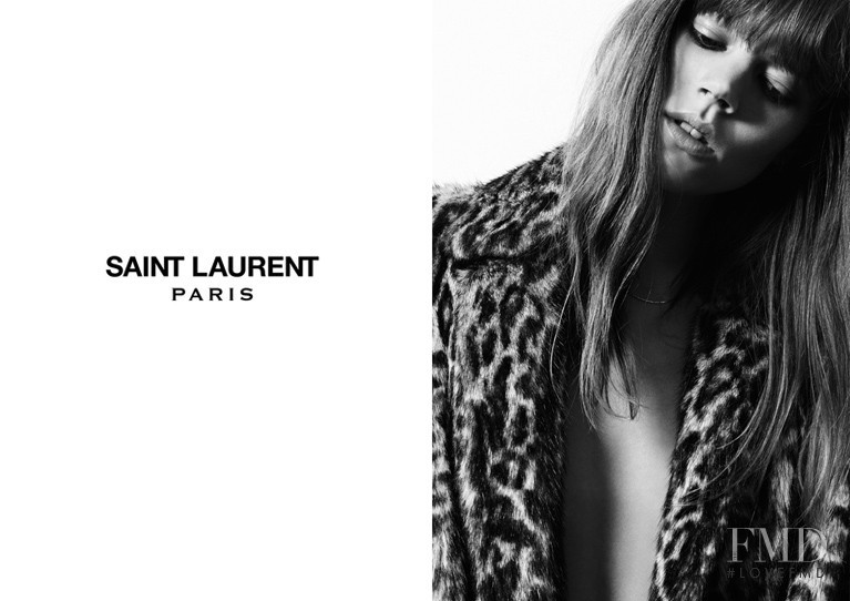 Freja Beha Erichsen featured in  the Saint Laurent Permanent & Accessories advertisement for Spring/Summer 2013