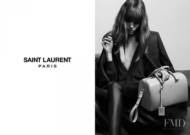 Freja Beha Erichsen featured in  the Saint Laurent Permanent & Accessories advertisement for Spring/Summer 2013