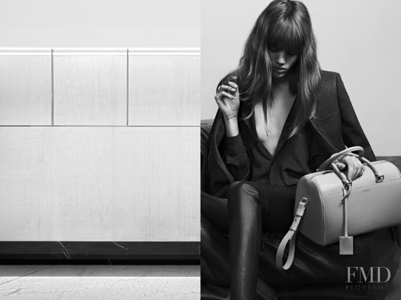 Freja Beha Erichsen featured in  the Saint Laurent Permanent & Accessories advertisement for Spring/Summer 2013