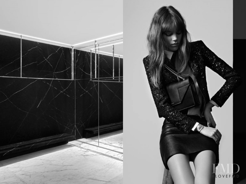 Freja Beha Erichsen featured in  the Saint Laurent Permanent & Accessories advertisement for Spring/Summer 2013