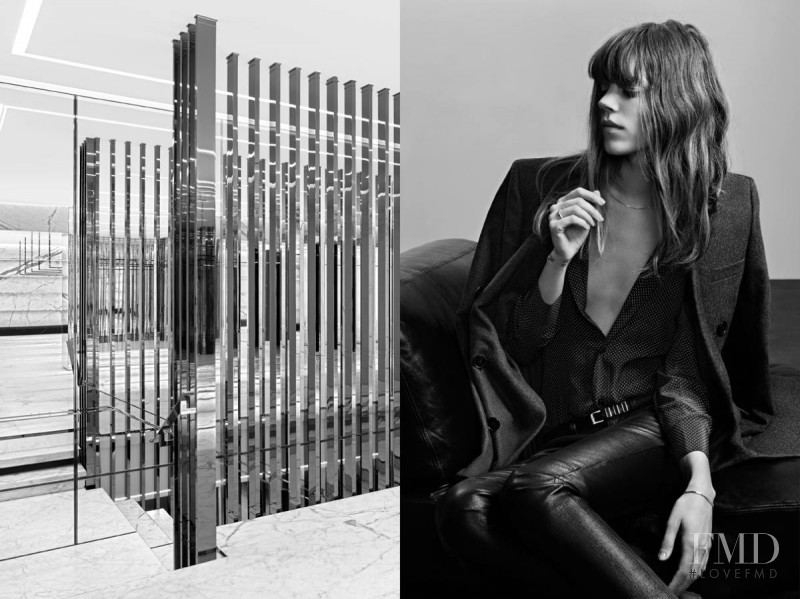 Freja Beha Erichsen featured in  the Saint Laurent Permanent & Accessories advertisement for Spring/Summer 2013