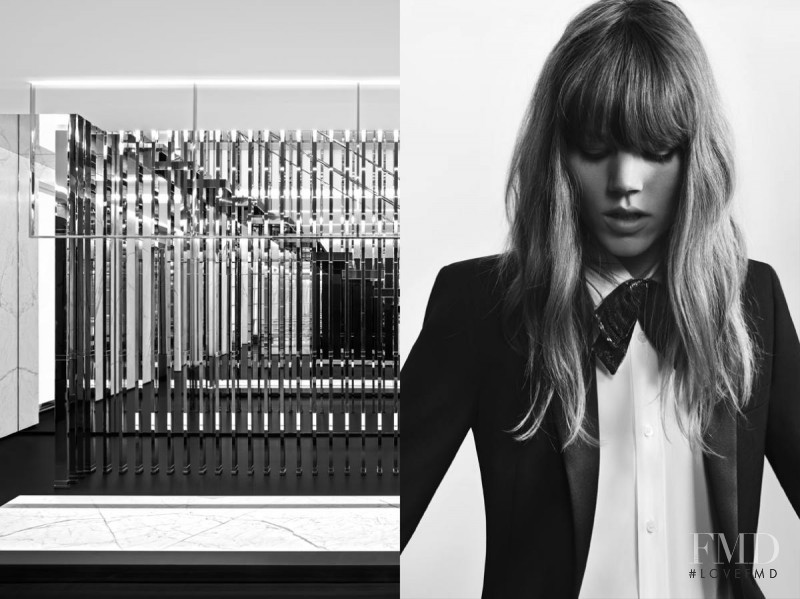 Freja Beha Erichsen featured in  the Saint Laurent Permanent & Accessories advertisement for Spring/Summer 2013