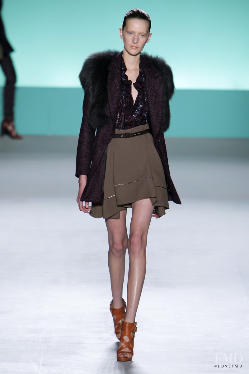 Carla Gebhart featured in  the Matthew Williamson fashion show for Autumn/Winter 2010