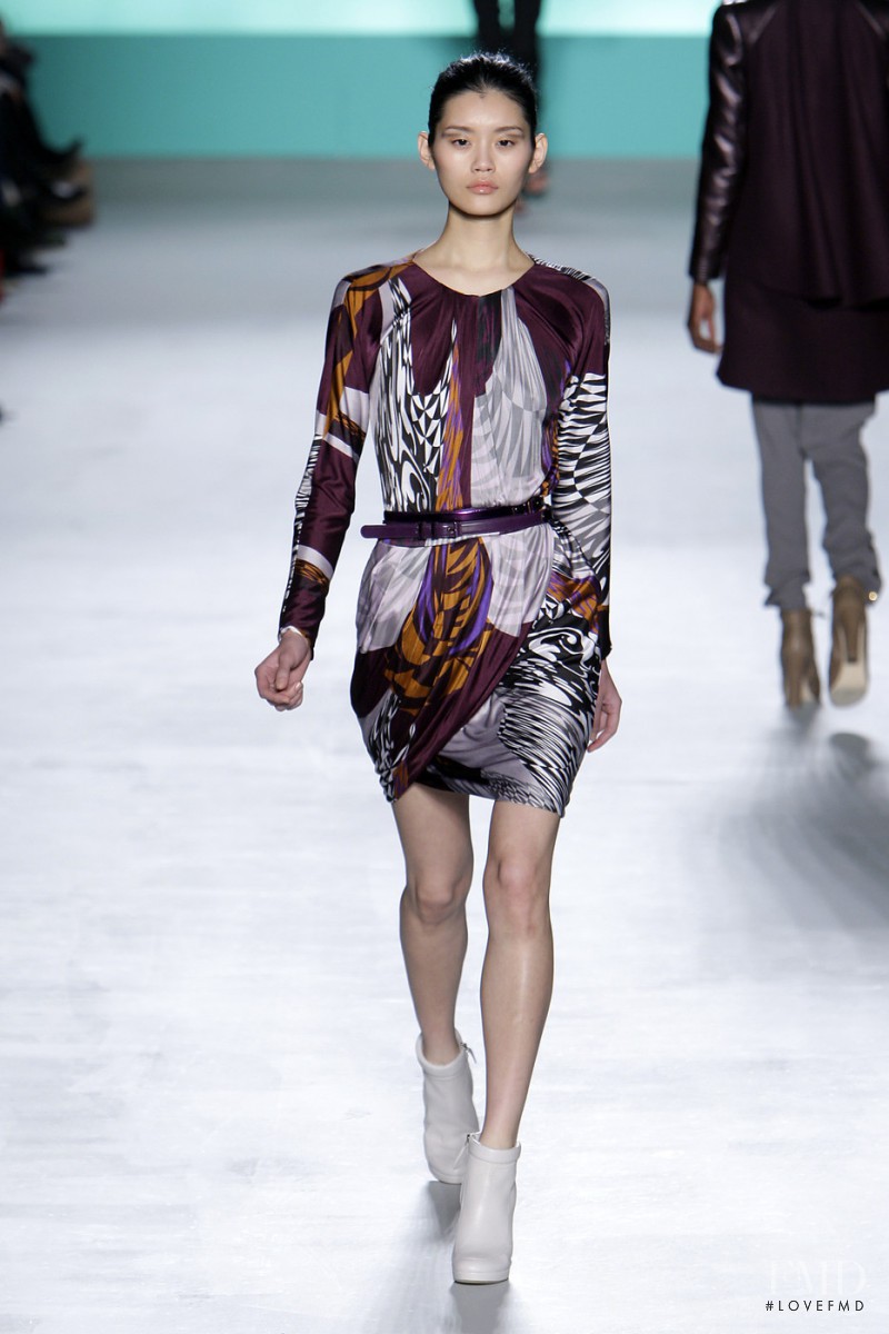 Ming Xi featured in  the Matthew Williamson fashion show for Autumn/Winter 2010