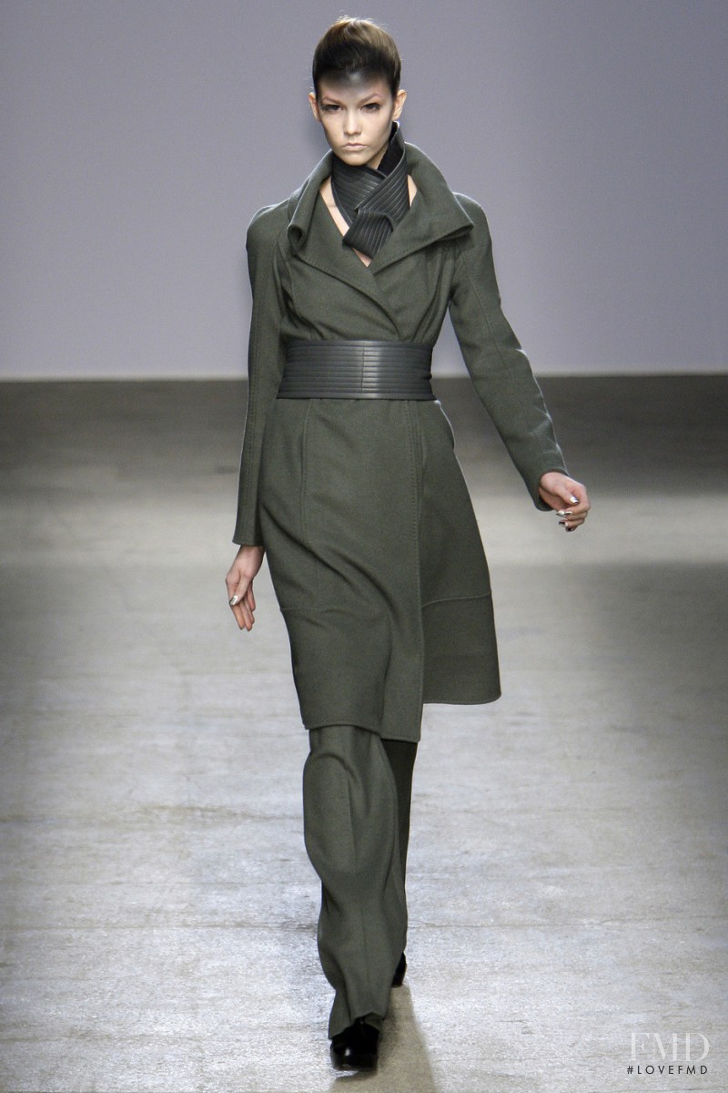 Karlie Kloss featured in  the Gareth Pugh fashion show for Autumn/Winter 2010