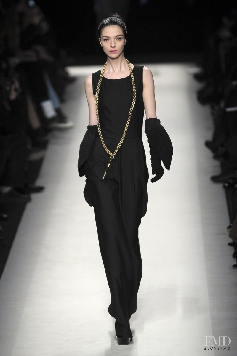 Mariacarla Boscono featured in  the Saint Laurent fashion show for Autumn/Winter 2010