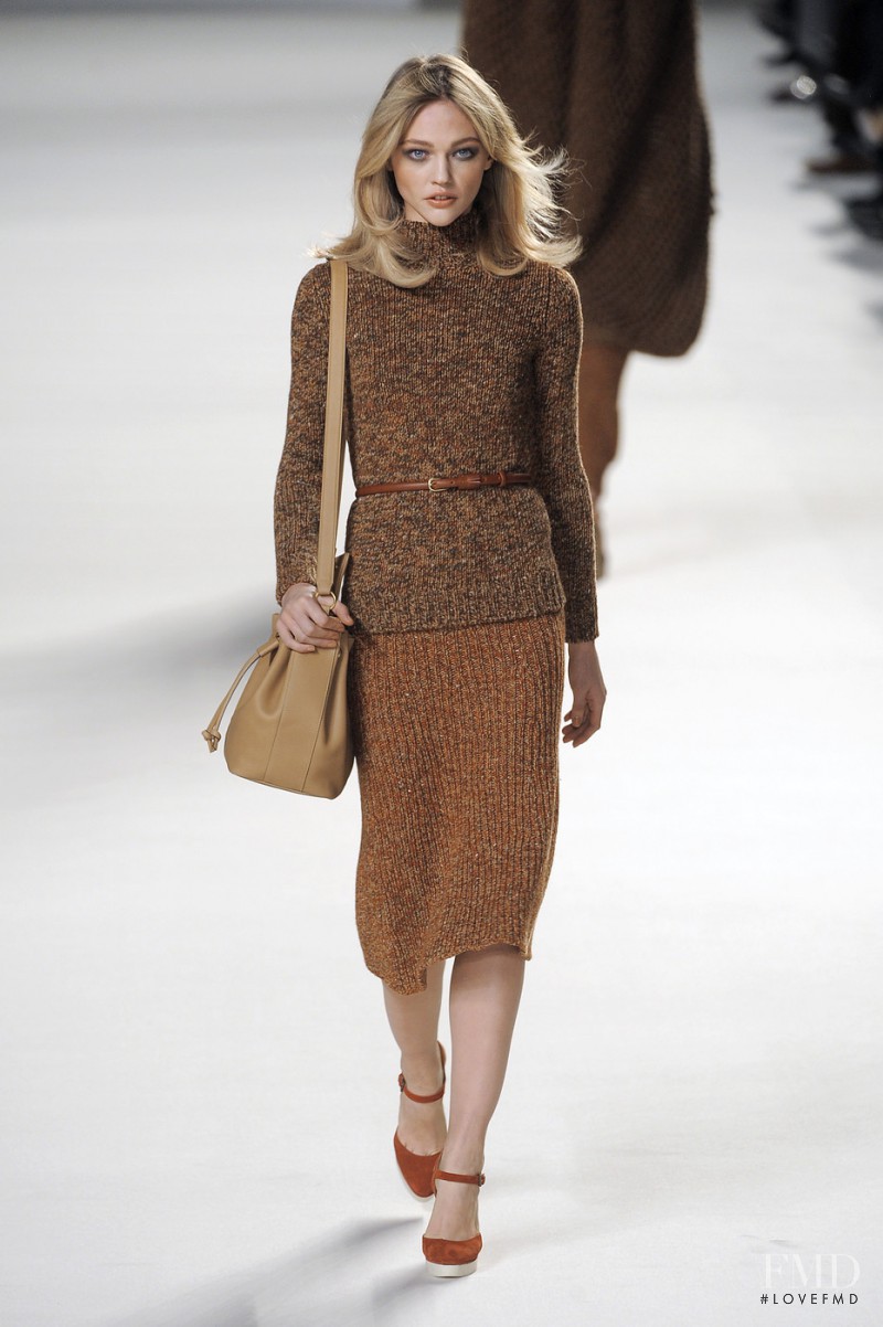 Sasha Pivovarova featured in  the Chloe fashion show for Autumn/Winter 2010