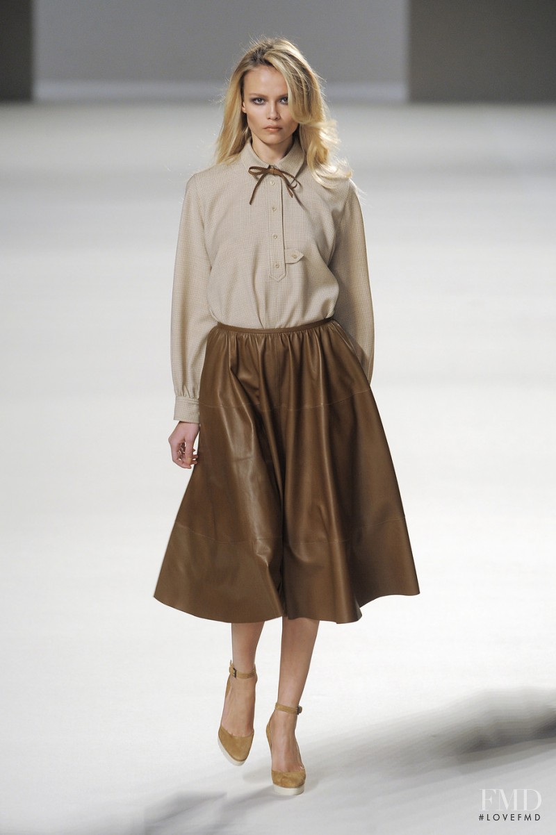 Natasha Poly featured in  the Chloe fashion show for Autumn/Winter 2010