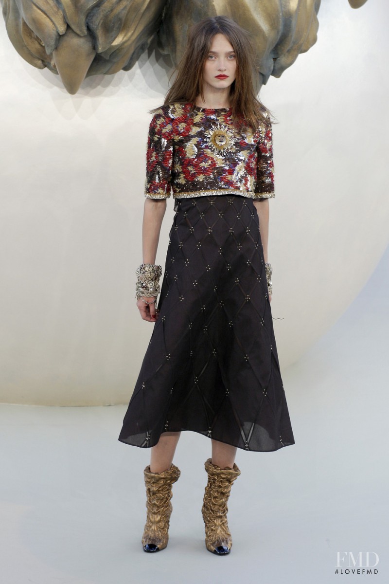 Denisa Dvorakova featured in  the Chanel Haute Couture fashion show for Autumn/Winter 2010