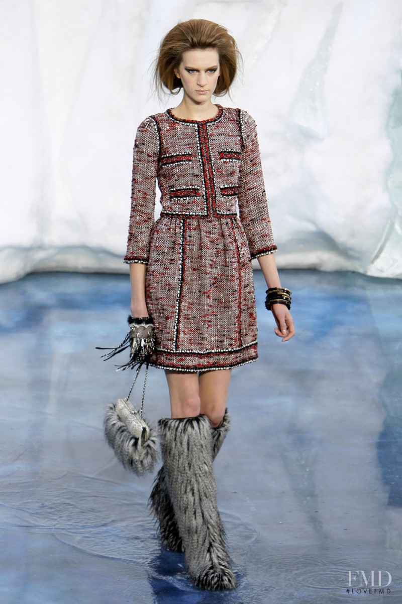Carla Gebhart featured in  the Chanel fashion show for Autumn/Winter 2010