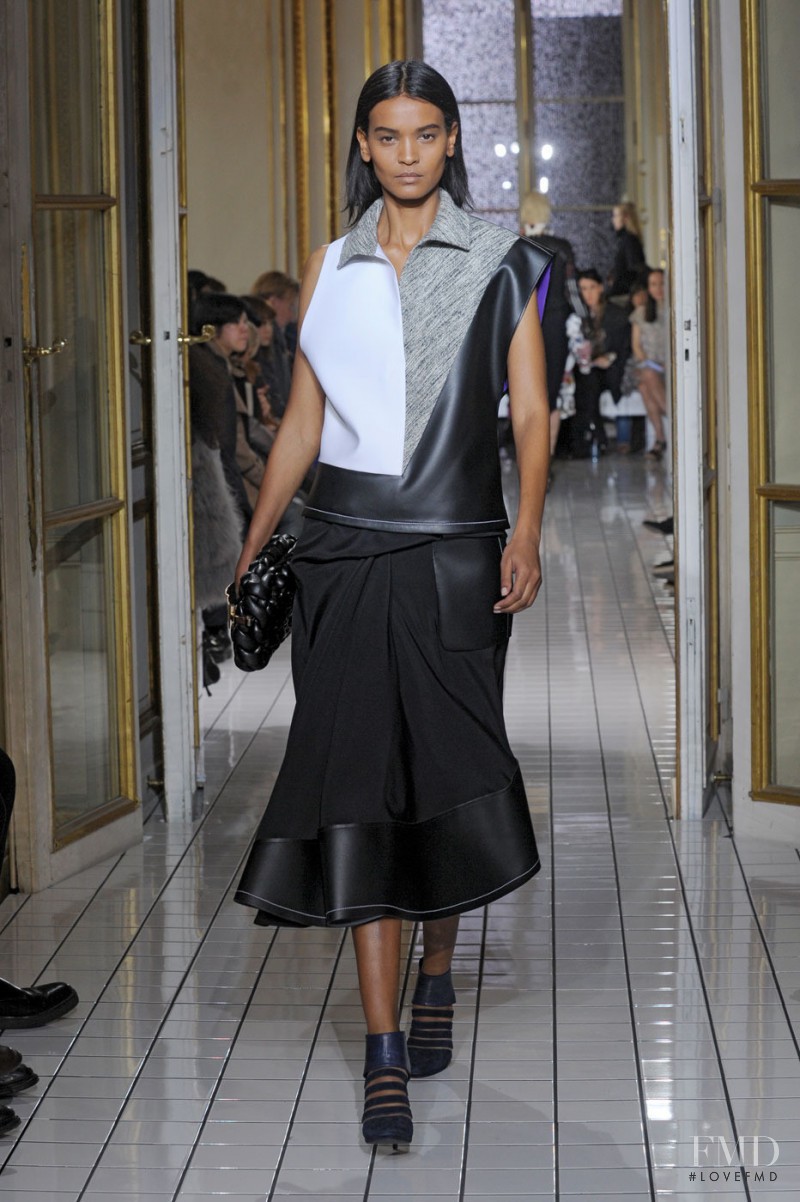 Liya Kebede featured in  the Balenciaga fashion show for Autumn/Winter 2011