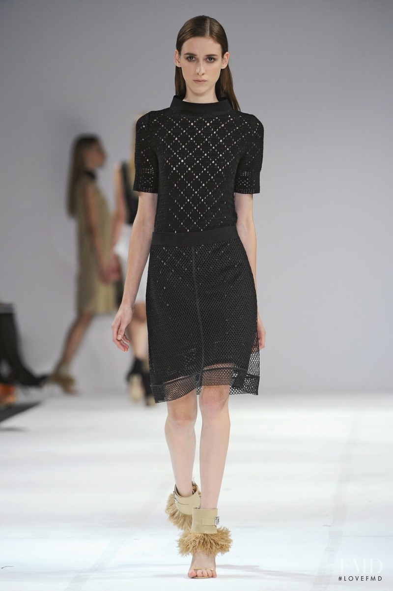 Katja Verheul featured in  the Pringle of Scotland fashion show for Spring/Summer 2011