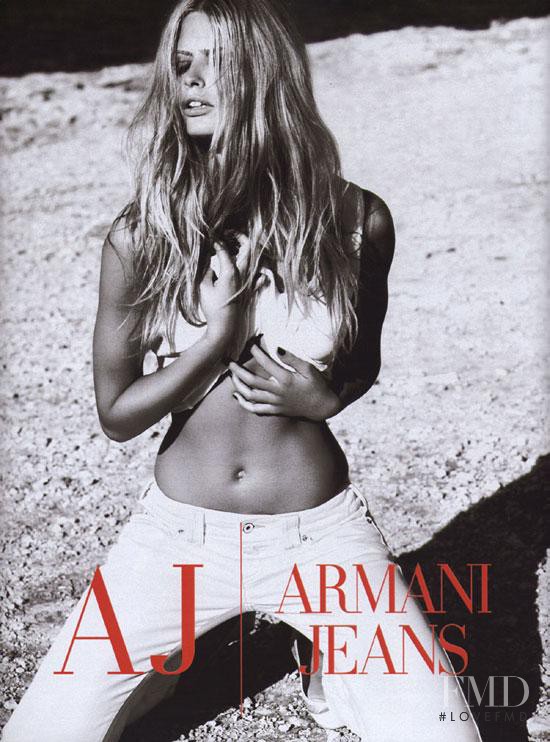 Julia Stegner featured in  the Armani Jeans advertisement for Spring/Summer 2008