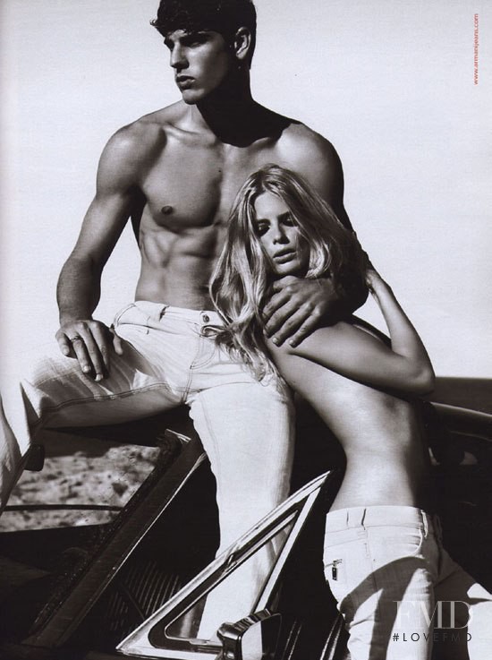 Julia Stegner featured in  the Armani Jeans advertisement for Spring/Summer 2008