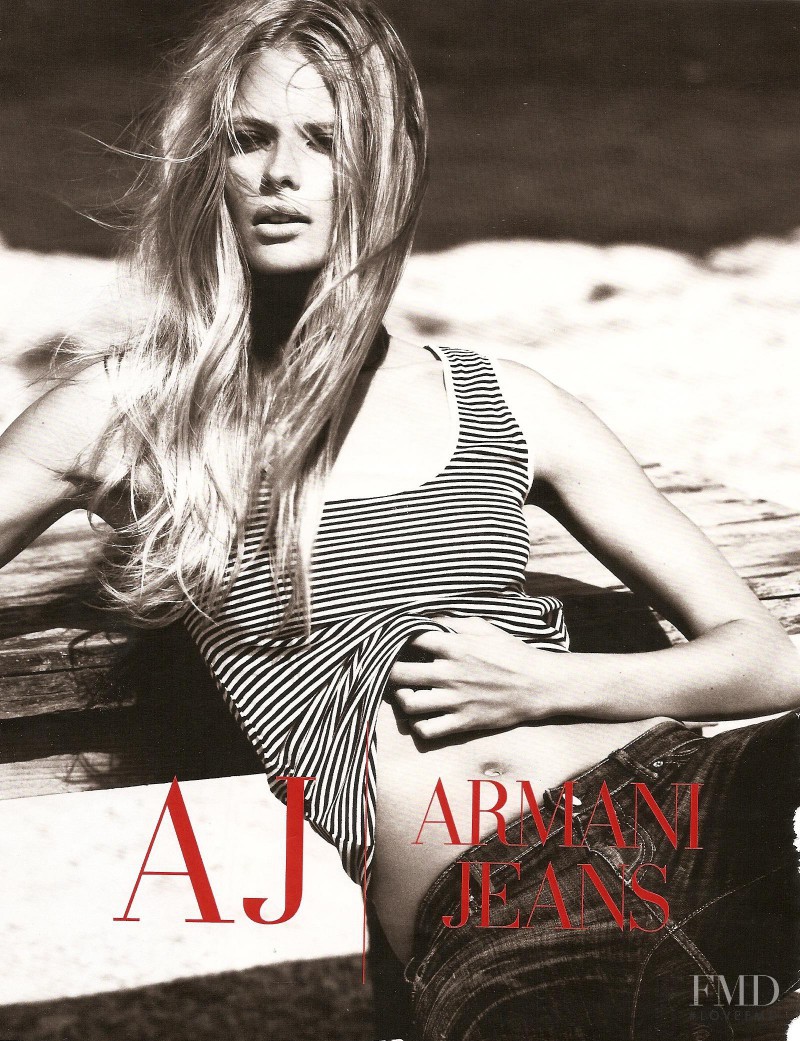 Julia Stegner featured in  the Armani Jeans advertisement for Spring/Summer 2008
