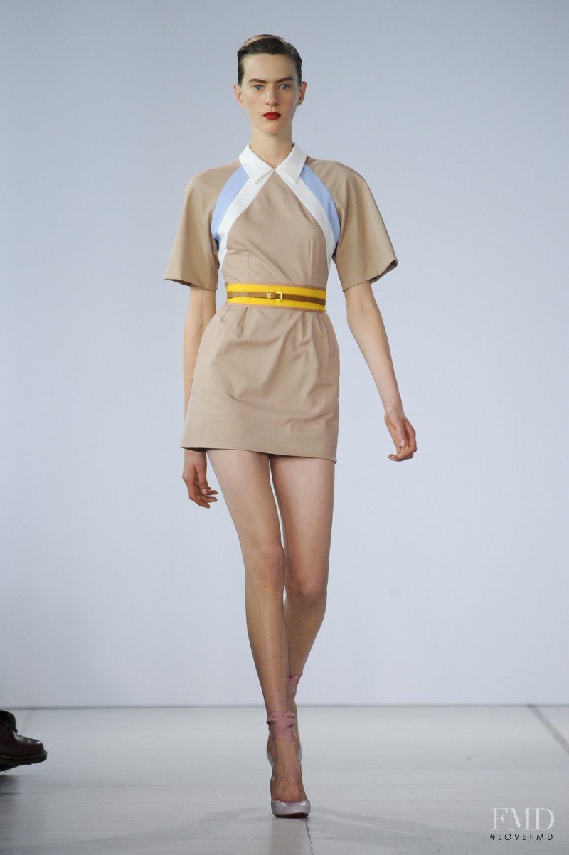 Carla Gebhart featured in  the Jonathan Saunders fashion show for Spring/Summer 2011