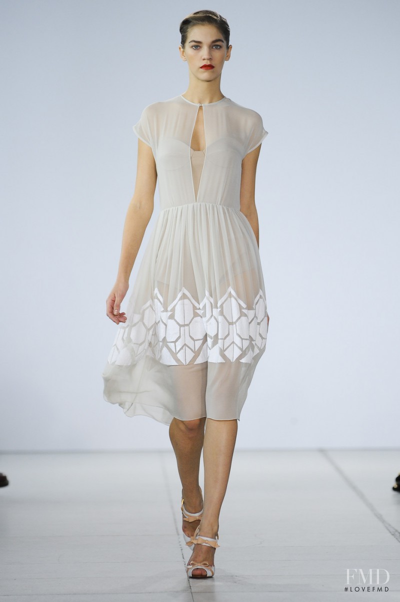 Samantha Gradoville featured in  the Jonathan Saunders fashion show for Spring/Summer 2011