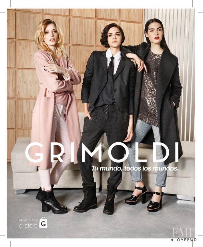 Dani Tuzi featured in  the Grimoldi advertisement for Autumn/Winter 2015