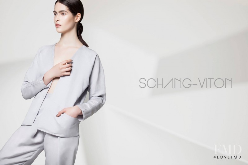Dani Tuzi featured in  the Schang-Viton advertisement for Spring/Summer 2015
