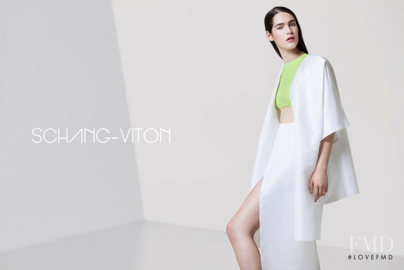 Dani Tuzi featured in  the Schang-Viton advertisement for Spring/Summer 2015