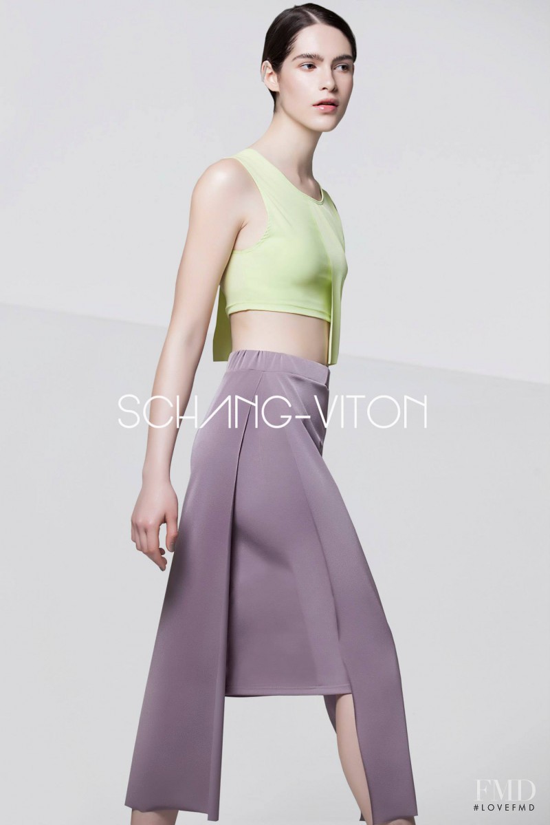 Dani Tuzi featured in  the Schang-Viton advertisement for Spring/Summer 2015