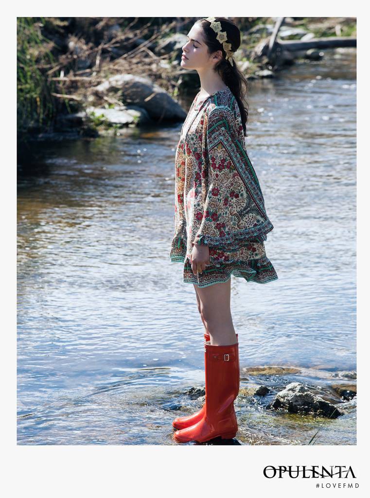 Dani Tuzi featured in  the Opulenta advertisement for Autumn/Winter 2015