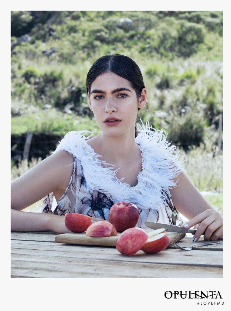 Dani Tuzi featured in  the Opulenta advertisement for Autumn/Winter 2015