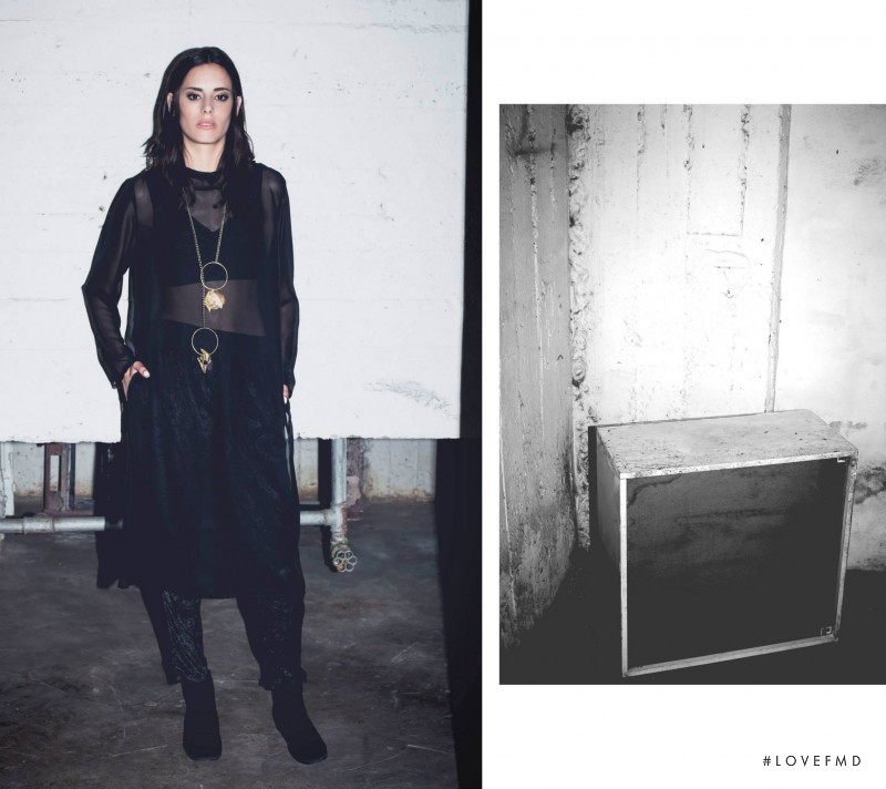 Emi Fulla featured in  the Ajeez lookbook for Autumn/Winter 2015