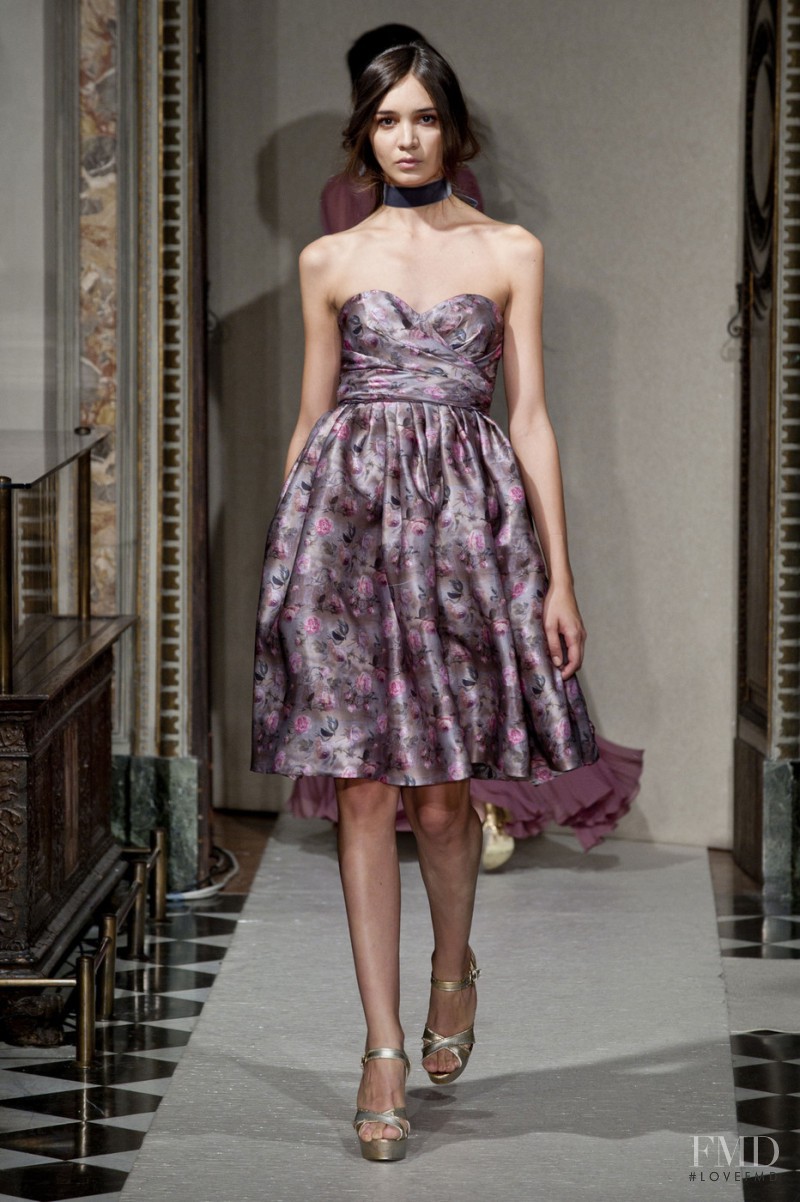Romina Hartwig featured in  the Luisa Beccaria fashion show for Autumn/Winter 2014