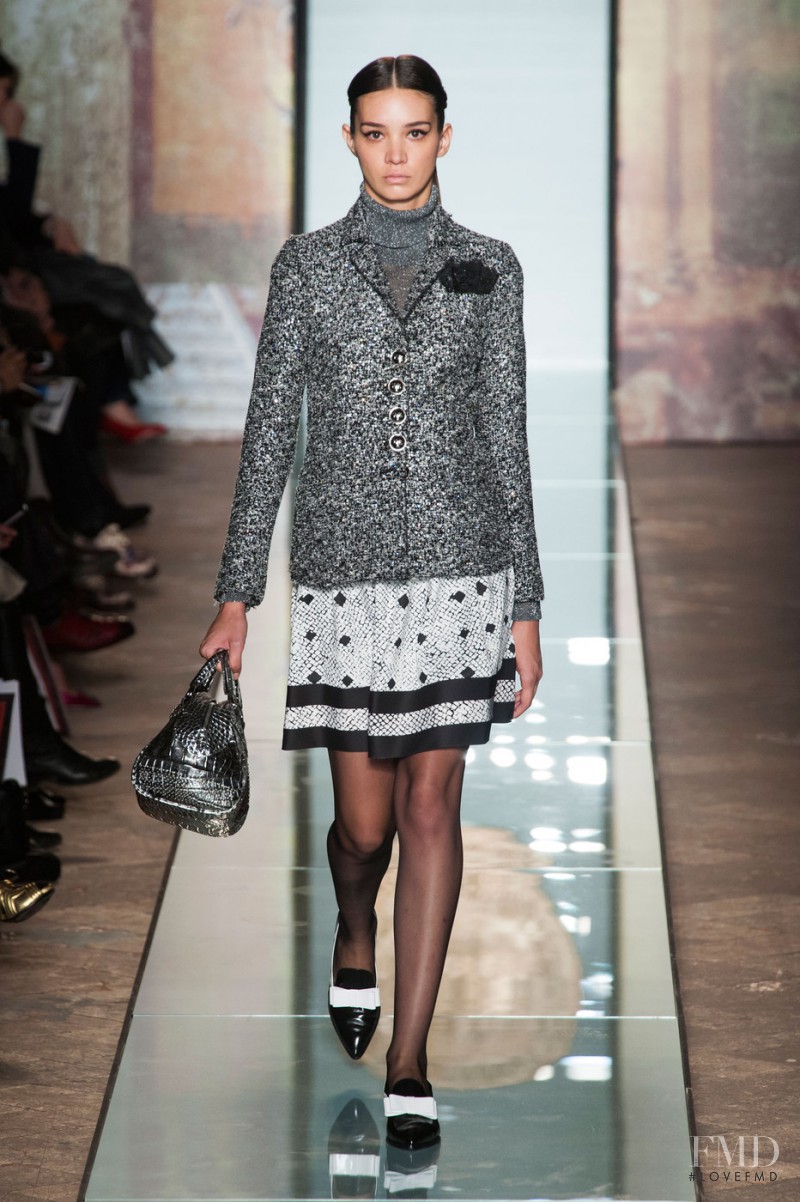 Romina Hartwig featured in  the roccobarocco fashion show for Autumn/Winter 2014