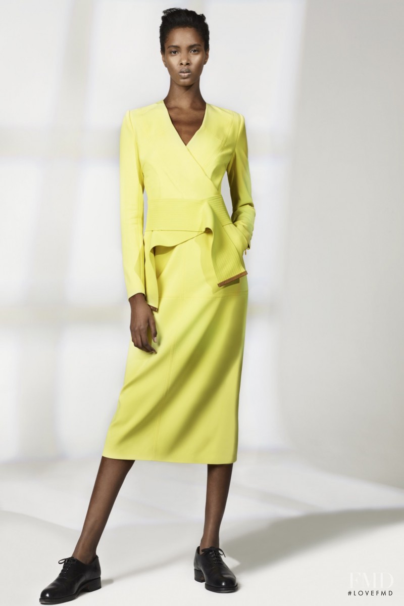 Thaina Oliveira da Silva featured in  the Preen by Thornton Bregazzi lookbook for Resort 2016