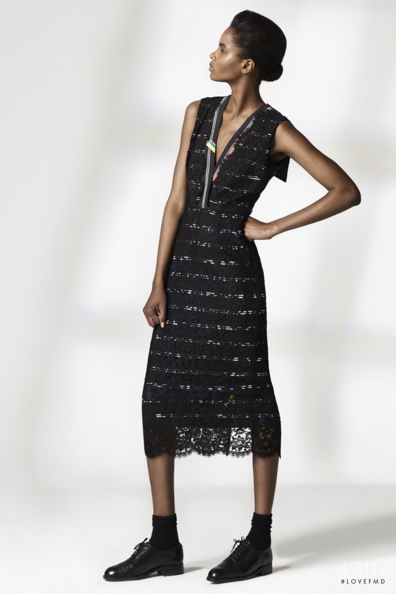 Thaina Oliveira da Silva featured in  the Preen by Thornton Bregazzi lookbook for Resort 2016