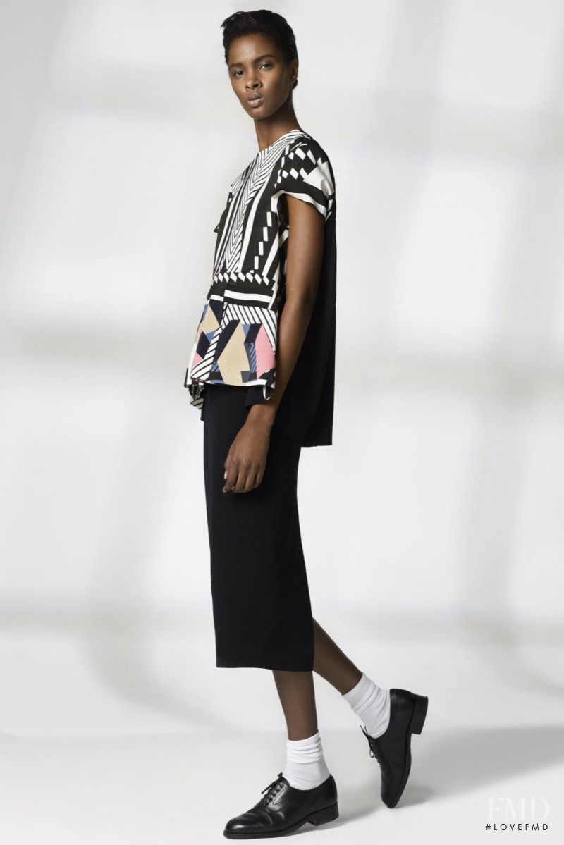 Thaina Oliveira da Silva featured in  the Preen by Thornton Bregazzi lookbook for Resort 2016