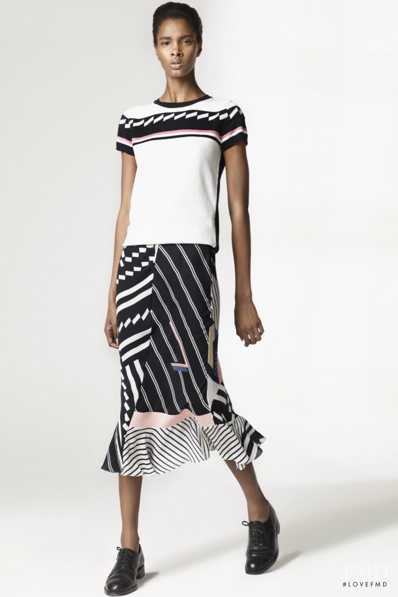 Thaina Oliveira da Silva featured in  the Preen by Thornton Bregazzi lookbook for Resort 2016