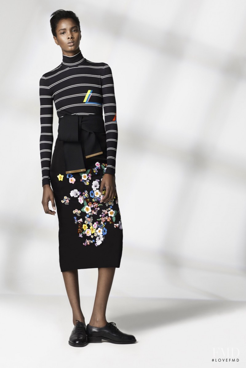 Thaina Oliveira da Silva featured in  the Preen by Thornton Bregazzi lookbook for Resort 2016