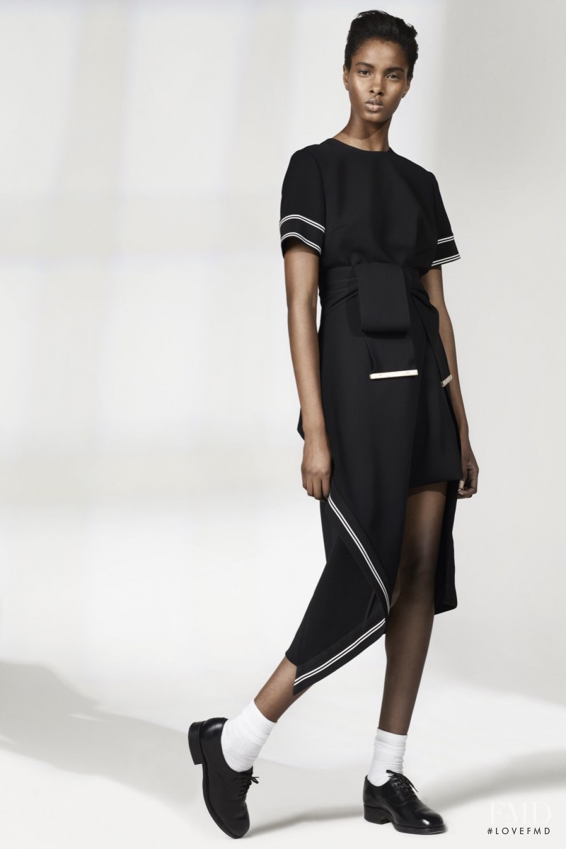 Thaina Oliveira da Silva featured in  the Preen by Thornton Bregazzi lookbook for Resort 2016