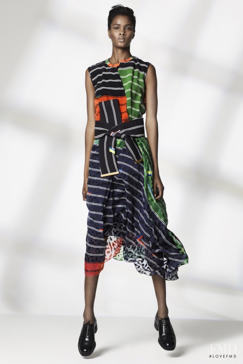 Thaina Oliveira da Silva featured in  the Preen by Thornton Bregazzi lookbook for Resort 2016