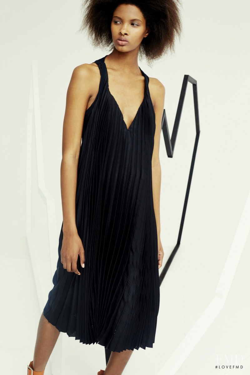 Thaina Oliveira da Silva featured in  the Hussein Chalayan lookbook for Resort 2016