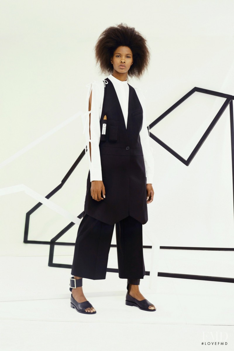 Thaina Oliveira da Silva featured in  the Hussein Chalayan lookbook for Resort 2016