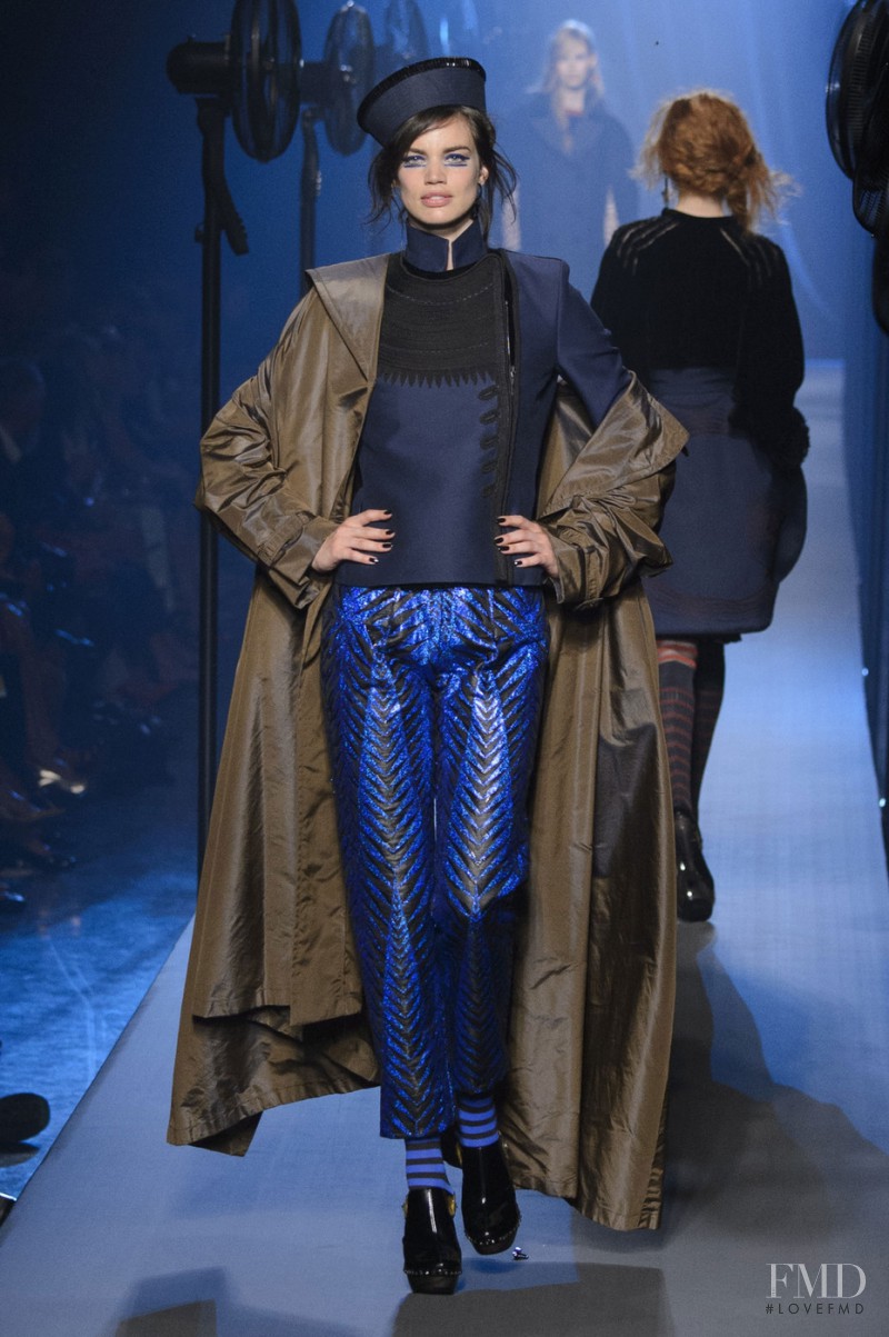 Rianne ten Haken featured in  the Jean Paul Gaultier Haute Couture fashion show for Autumn/Winter 2015