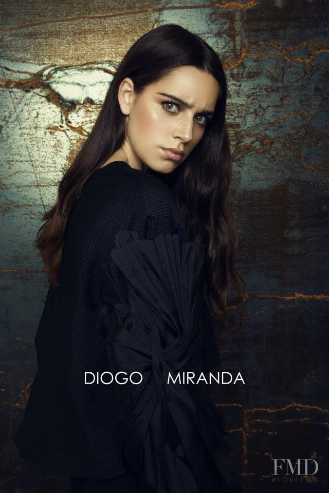 Catarina Santos featured in  the Diogo Miranda advertisement for Spring/Summer 2015