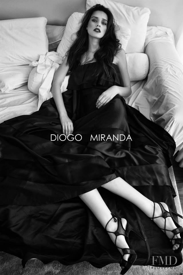 Catarina Santos featured in  the Diogo Miranda advertisement for Autumn/Winter 2014