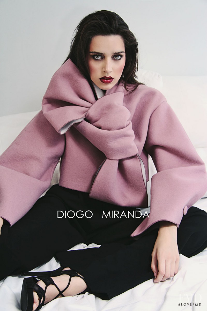 Catarina Santos featured in  the Diogo Miranda advertisement for Autumn/Winter 2014