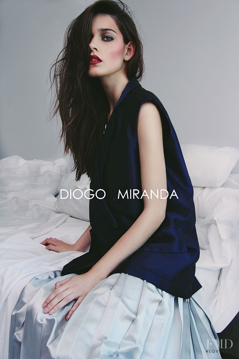 Catarina Santos featured in  the Diogo Miranda advertisement for Autumn/Winter 2014