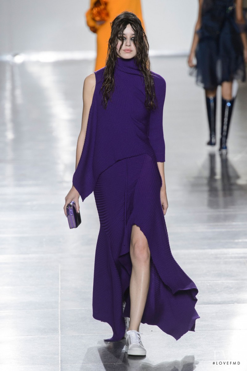 Catarina Santos featured in  the Marques\'Almeida fashion show for Autumn/Winter 2015