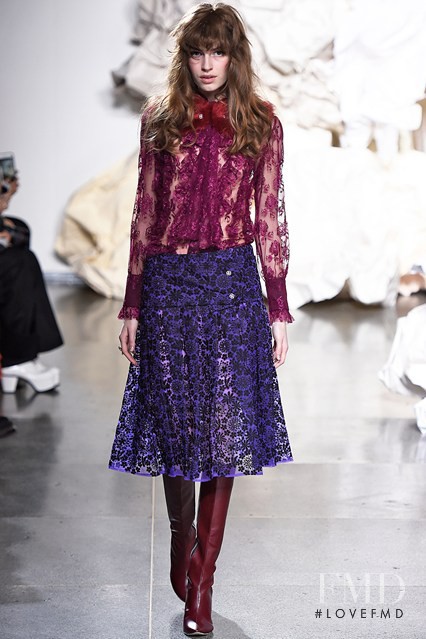 Simona Kirchnerova featured in  the Ryan Lo fashion show for Autumn/Winter 2015