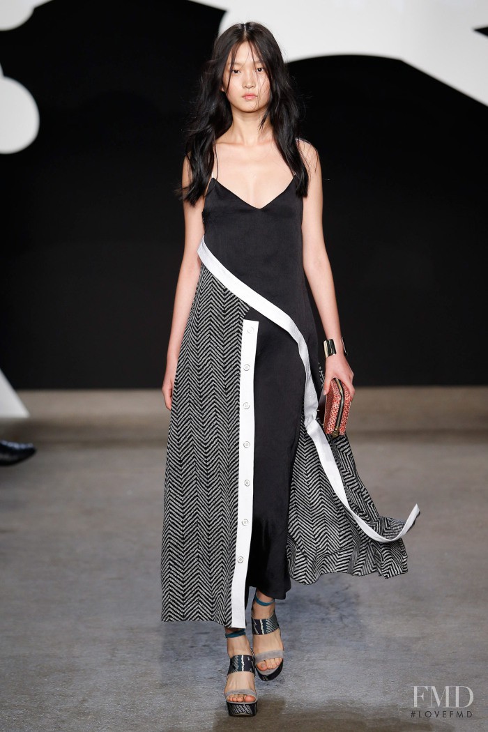 Wangy Xinyu featured in  the ADEAM fashion show for Spring/Summer 2016
