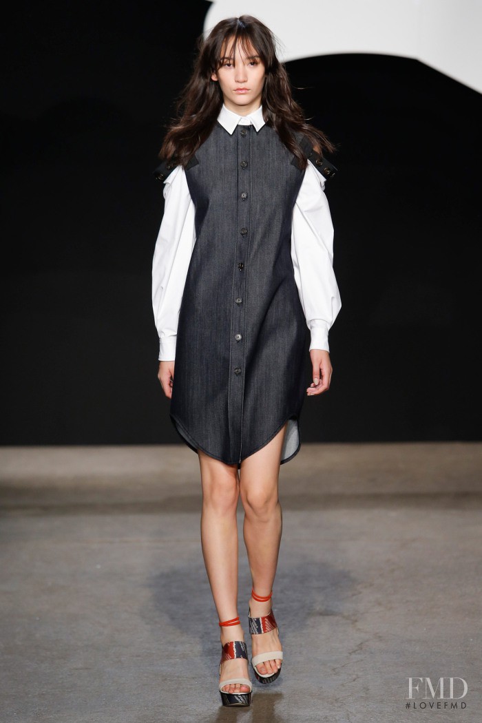 Mona Matsuoka featured in  the ADEAM fashion show for Spring/Summer 2016