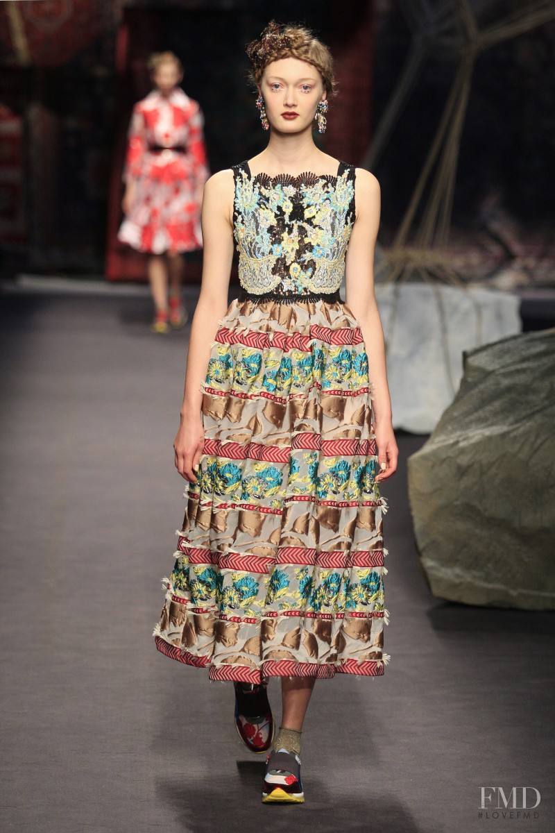 Sophia Linnewedel featured in  the Antonio Marras fashion show for Spring/Summer 2016